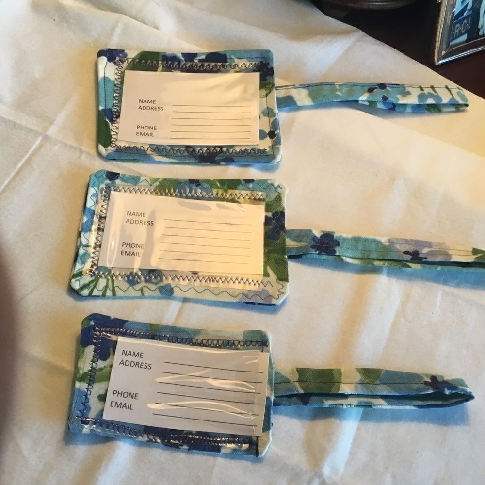 NWOT. Handmade Luggage/Backpack Tags